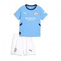 Maglie da calcio Manchester City Prima Maglia Bambino 2024-25 Manica Corta (+ Pantaloni corti)